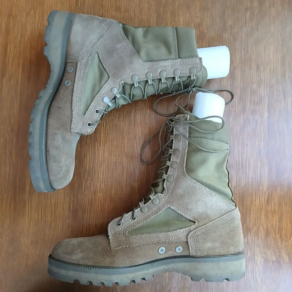 Altama USMC Military Combat Boots Mens 11R Coyote Tan Tactical Vibram Style